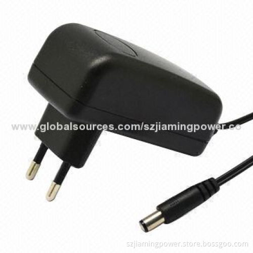 24W Series AC/DC Switching Adapter in Euro Type, 0.75A Maximum Input Current